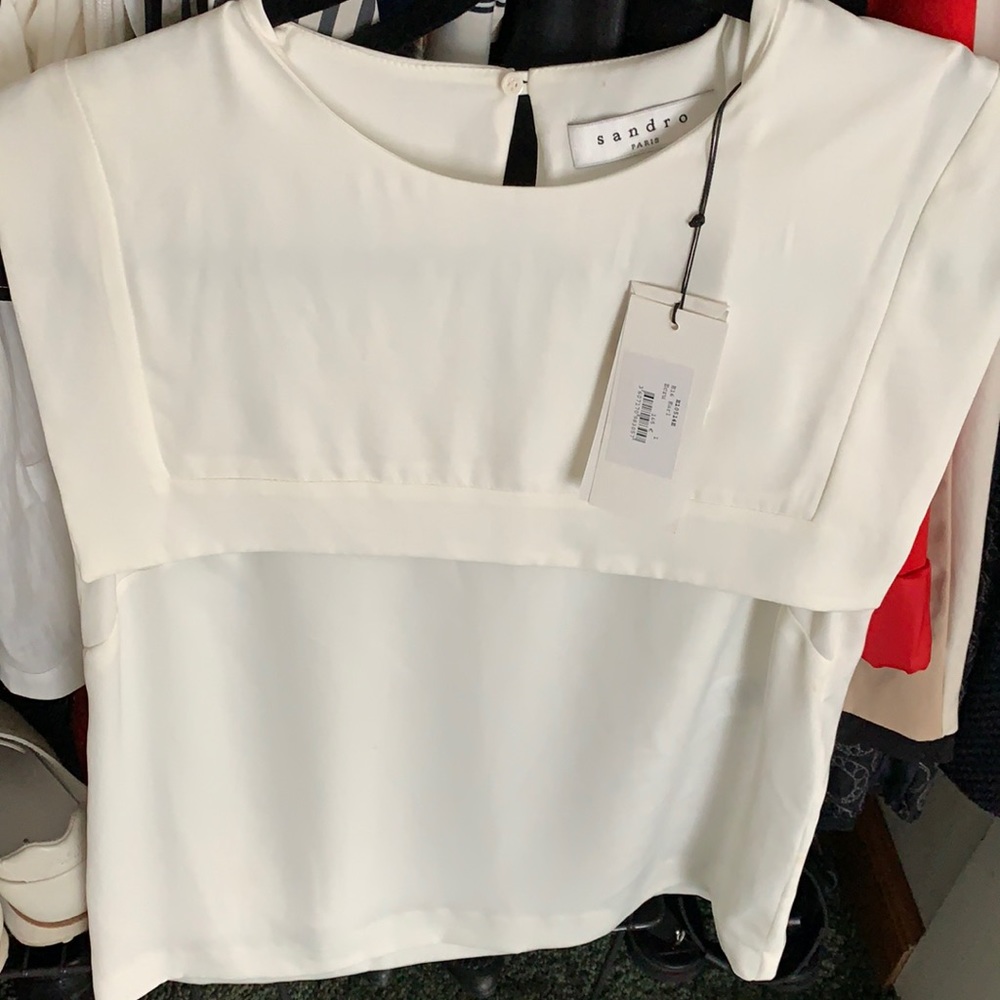 BNWT Sandro white top